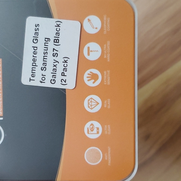 NEW Screen Protecor amFilm & SuperShieldz Galaxy S7 (black) Tempered Glass - Picture 10 of 11